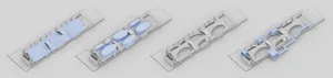 Detailed architectural blueprint of an interior design project.