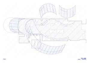 Modern architecture blueprint floor plan