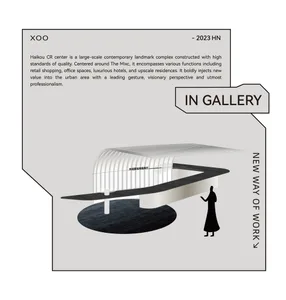 An architectural illustration of a contemporary landmark complex with retail, office, hotel, and residential spaces.
