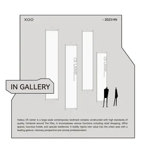 A conceptual architectural plan for the Haikou CR Center urban development project.