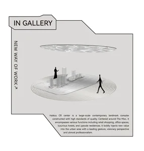 A rendered architectural space showcasing urban design elements with a futuristic touch.