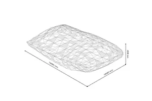 3D wire-frame model of a building