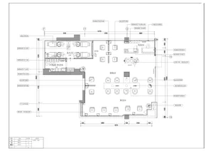 A detailed 2D architectural design of a modern hair salon layout with clear dimensions and functional zones.