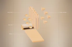 A modern guest room featuring a wooden platform with a guest seat, props hooks, and laminate.