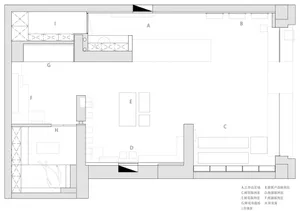 An architectural 2D plan of an office space.