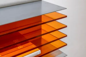 Acrylic interior design shelf system