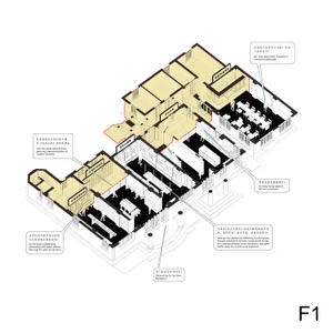 蘇州書店的詳細建築平面配置圖，展示多個功能區域與空間。