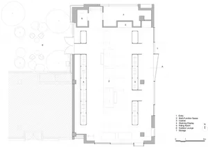 儲藏室的詳細建築平面圖，標註空間與尺寸，供設計與施工使用。