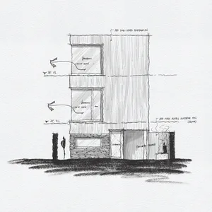 Modern residential interior featuring concrete and glass materials with a terrace
