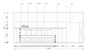 2D architectural drawing of a modern retail storefront with glass sliding doors and a glass wall.