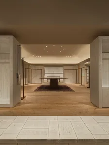 Light wood and carpet interior design