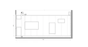 2D technical drawing of a floor plan