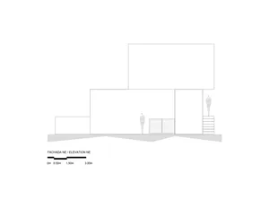 A modern concrete building exterior elevation.