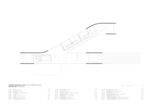 Modern architectural plan of a single-family house with ground floor layout.