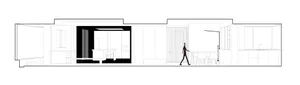 Floor plan of a modern apartment with emphasis on lighting design.