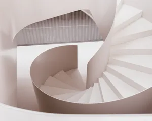 Modern staircase made of concrete.
