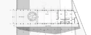 Floor plan of a modern residential apartment with detailed room dimensions and descriptions.