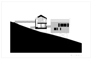 A modern exterior building constructed with metal materials.
