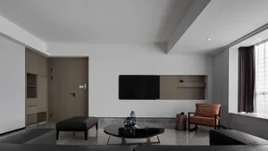 Modern living room featuring contemporary furniture and minimalist design.