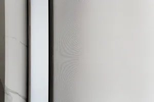 Modern window with a glass panel.