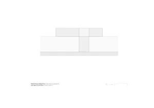 A 2D architectural drawing representing the southeast elevation of a house located in La Zagaleta.