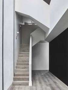 Modern concrete staircase with minimalist design