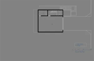 Ground floor plan depicting utility room and garage areas with drawn lines and annotations.