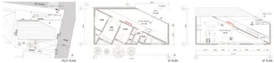 Floor plan of a modern interior design in paper form