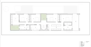 現代住宅建築的混凝土材質平面圖。