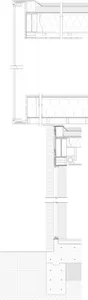 Modern office floor plan featuring cast concrete materials.
