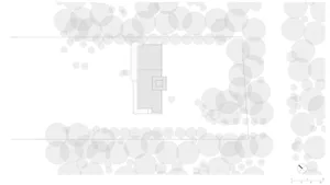 Modern office layout plan on paper