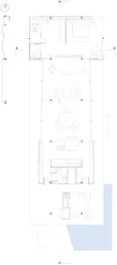 Floor plan of a modern residential building