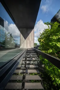 Modern architecture featuring concrete materials