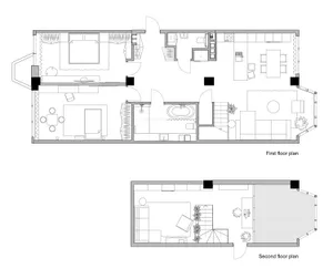 First and Second Floor Architectural Plan