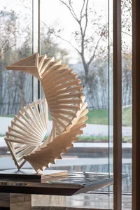 Minimalist sculpture made of metal