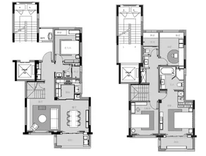 Floor plan of a modern home