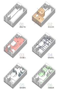 Floor plan showcasing various functional zones and design features.