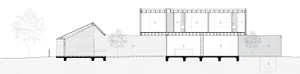 Floor plan of a house with various labeled sections and dimensions.