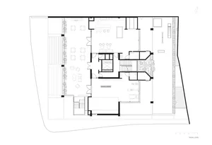 Social level floor plan of a modern building