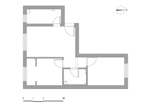 Digital rendering of a modern floor plan with detailed rooms and design elements.