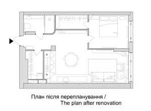 Floor plan of a modern residential interior