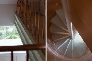 Modern concrete staircase interior design