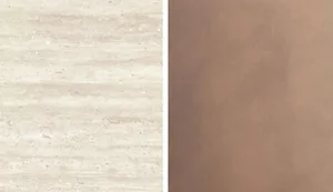 Modern interior design showcasing stone material