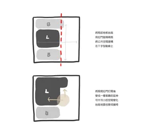 Home renovation master floor plan with floral layout