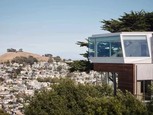 Modern architecture featuring glass structure