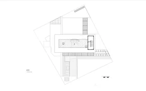A roof floor plan with concrete elements and structural details.