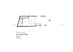 A detailed architectural floor plan of a church interior, focusing on the altar area.