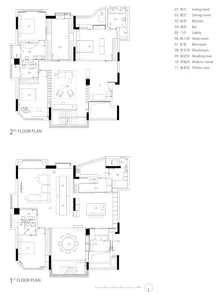 Floor plan sketch showing architectural layout and interior design details.