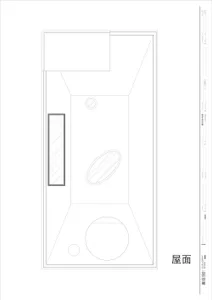 A detailed architectural plan of a house featuring a glass window.