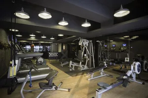Well-equipped health club with modern design elements